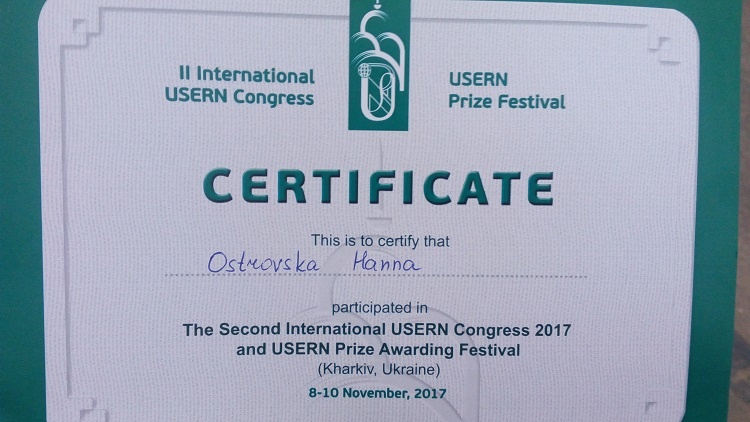 The instructors of the School of Medicine are participants of the II International Congress "Universal Scientific Education and Research Network" (USERN)