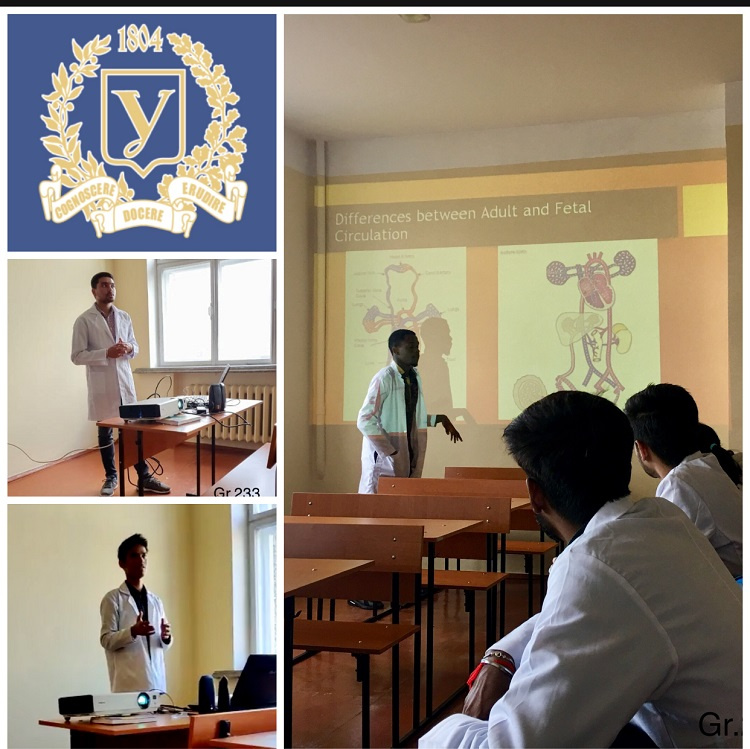 Seminar for English speaking students included topic of cardiovascular system