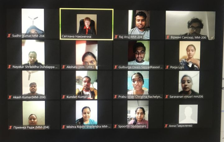 Series of seminars was held remotely with students of the English form of education