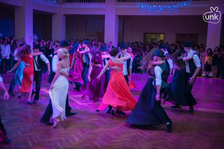 Students of the School of Medicine – participants and organizers of the charity event "University winter ball"